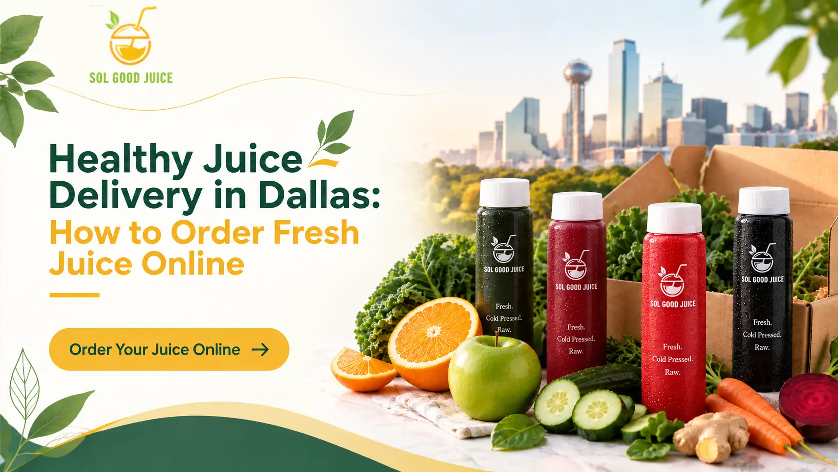 Healthy Juice Delivery in Dallas